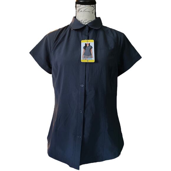 32 Degrees Cool Outdoor Performance Button Front Shirt Small - Picture 1 of 4